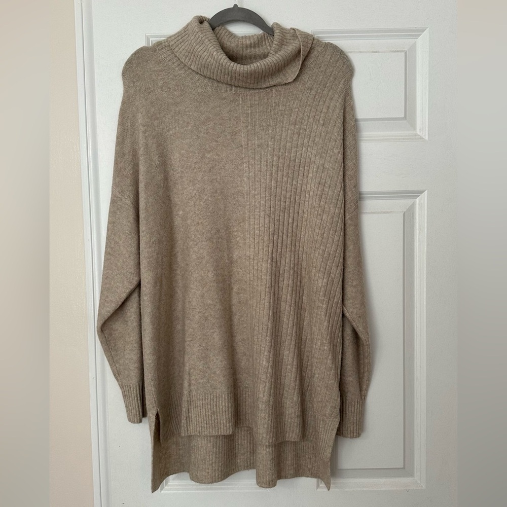 Oversized turtleneck sweater